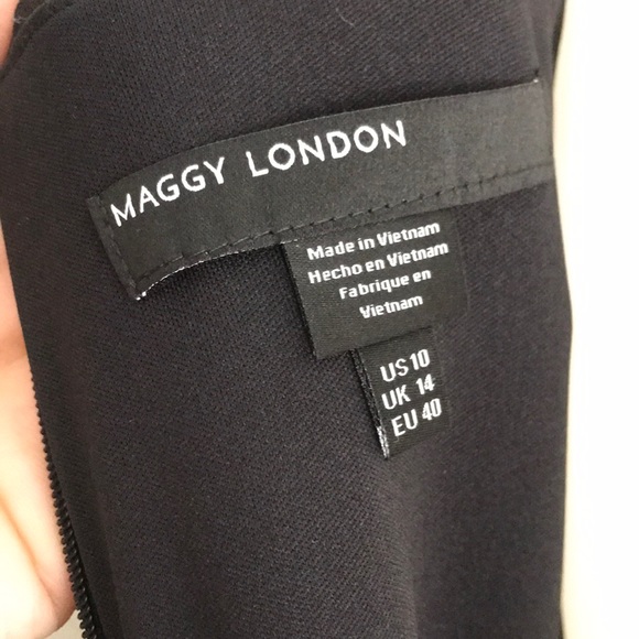 MAGGY LONDON Cold Shoulder Midi Sheath Dress - Picture 8 of 8